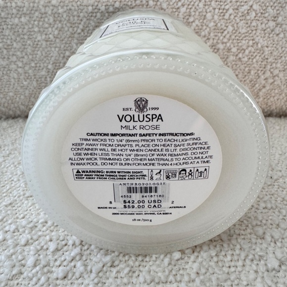 VOLUSPA. MILK ROSE. - Picture 5 of 7